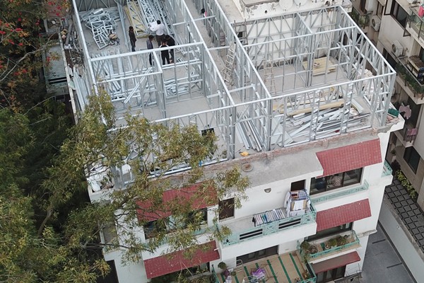 lightweight roof construction